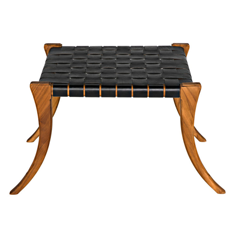 Noir Trading Inc. Sparti Solid Wood Accent Stool Wayfair